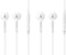 Wired 3.5mm Headset with Microphone for Samsung Galaxy Tab A7 Lite/A8, Compatible with EO-EG920LW (2 Pack)