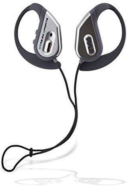 Pyle Bluetooth Active Sports Waterproof Headphones, Marine Water Resistant, Wireless Earbuds with Microphone, Silver