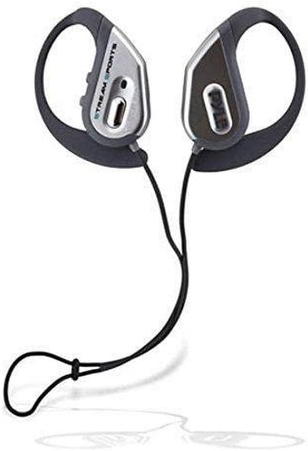 Pyle Bluetooth Active Sports Waterproof Headphones, Marine Water Resistant, Wireless Earbuds with Microphone, Silver