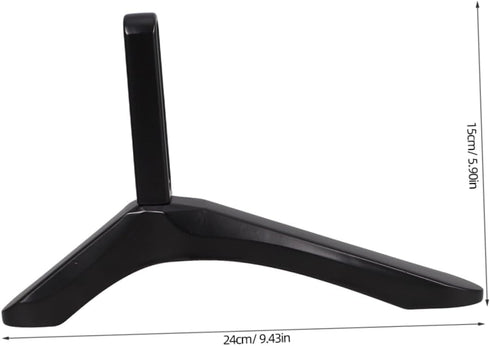 Happyyami Universal No-Drill TV Stand Base for LCD LED TVs Heavy-Duty Metal Legs Cable Management Desktop Mount