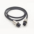 3.28 ft GX16 4 Pin Double Female Head Aviation Cordset, 20AWG Electrical Cable Panel Mount Adapter for Ships