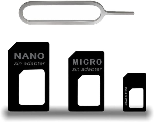 FENMORE 3 in 1 Nano SIM Card Adapter, SIM Card Adapter Kit, Sim
