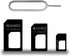 FENMORE 3 in 1 Nano SIM Card Adapter, SIM Card Adapter Kit, Sim