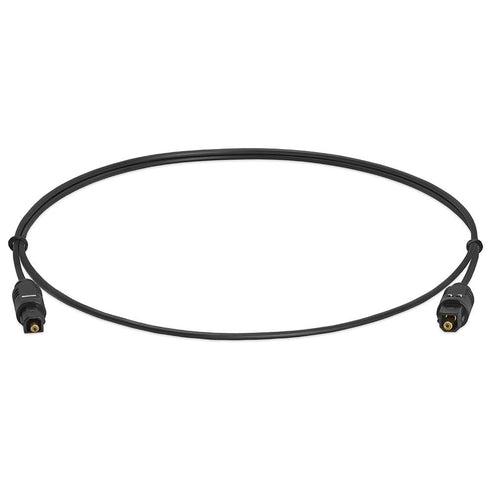 Optical Audio Cable 3ft - Cmple, Slim Fiber Optic, Ultra-Thin Gold Plated Toslink Cable for Soundbar, TV