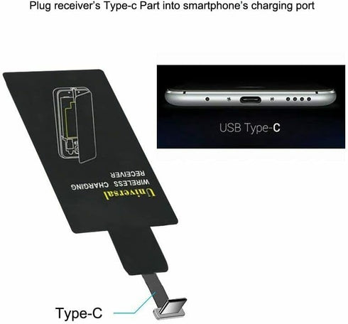 Wireless Charger PAD + External Receiver U01 for Samsung Galaxy A12 A22 A32 A42 A52