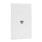 Ethernet Wall Plate, 1 Port Cat 6 RJ45 Keystone Female to Female, Compatible with Cat7/6/6e/5/5e Ethernet Devices