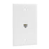Ethernet Wall Plate, 1 Port Cat 6 RJ45 Keystone Female to Female, Compatible with Cat7/6/6e/5/5e Ethernet Devices