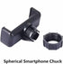 2 Pack Ring Light Phone Holder Replacement Clamp, 17mm Rotate Ball Clip Base for Live Broadcast Tripod Mount