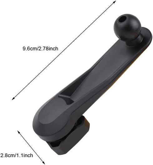 2 Pack 17mm Ball Joint Extension Arm Female to Male Head Dead Angle Adapter Bracket Extender Rotating Rod for Car Air Outlet Vent Phone Stand GPS Mount Holder Dash Camera Handle Hook Clamp