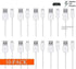 Pack of 10 Quick Charge Micro USB Cable, Rapid Charging Sync Cord for Samsung Galaxy S7 Edge, Note 5, LG
