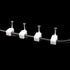 200 PCS 6mm Flat Ethernet Cable Wire Clips with Nail for Ethernet Cable Management, Single Coaxial Cable Clamps