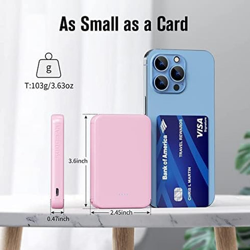 VANYUST S22 Portable Charger, Power Bank, 5000mAh External Battery Pack for iPhone 15 14 13 12 11 X Samsung S22 S21