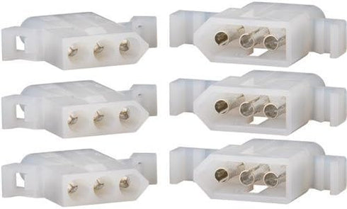 Molex 3-Pin Connector Kit, 0.093" (3 Sets)