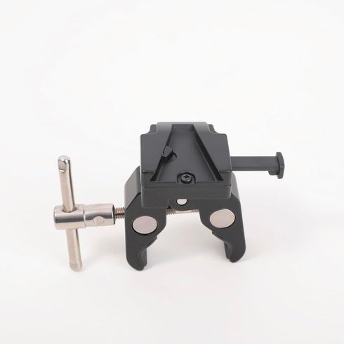 LSYRIA V Mount Battery Clamp Mount, V Mount Tripod Battery Plate with Crab-Shaped Quick Release Clamp Compatible