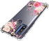 Moto G Pure Case, Moto G Power 2022 Case, TPU Soft Rubber Reinforced Anti-Fall Mobile Phone Cover (Pink Flower)