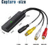 VIXLW Hi8 Video Capture Card, USB Video Capture Device,RCA to USB Audio Video Converter,VHS Mini DV VCR DVD to Digital