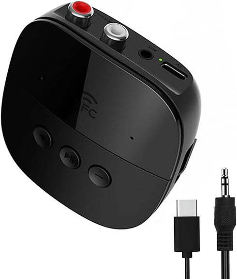 eppfun Bluetooth 5.2 Receiver,Bluetooth Audio Adapter with NFC, USB, TF Card Slot, 3.5mm