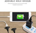 USB 2.0 Male to Dual Female Charging Extension Cable, 5ft, Panel Mount with Screw Hole