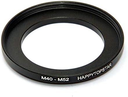 Metal M40 to M52 Male to Female 40mm to 52mm M40-M52 Step-Up Coupling Ring Adapter for Lens Filter