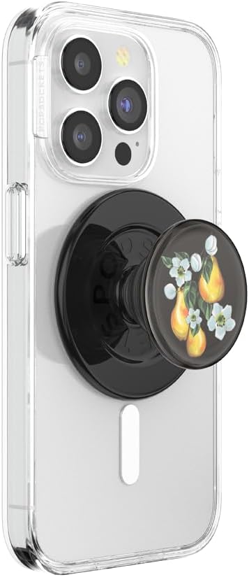 PopSockets Phone Grip Compatible with MagSafe, Wireless Charging Compatible, Phone Holder - Pear Blossom