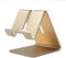 Gold Aluminium Alloy Cell Phone Stand, Universal Desktop Holder for All Mobile Smartphones, Office Decor