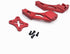 Generic 2X 144001-1258 Set 144001 1/14 4WD Metal Tail Fixed Parts Tail Wing Firmware Fittings for WTY RC Car Parts,Red