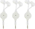 Retractable Earbuds, 3pcs Wired Retractable Earphone Stereo in-Ear Earbuds 3.5mm Jack Earphones for Cell Phones Tablets