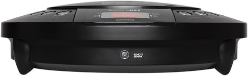 HANNLOMAX HX-330CD CD Player with FM Radio, Bluetooth, Alarm Clock, USB Port, and Remote Control (Black).