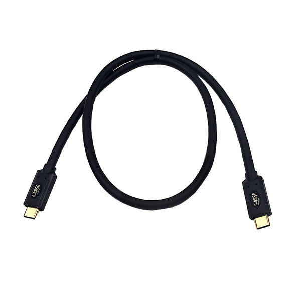 2ft 40Gbps USB 4.0 Type C Cable, 240W 5A PD Straight USB C Male to Straight USB C Male Cord for Smartphones, Laptops,