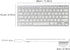 FLY WAY Bluetooth 3.0 Keyboard, Portable Wireless Keypad, Universal Slim Keyboard for iOS, Android, Windows (German)