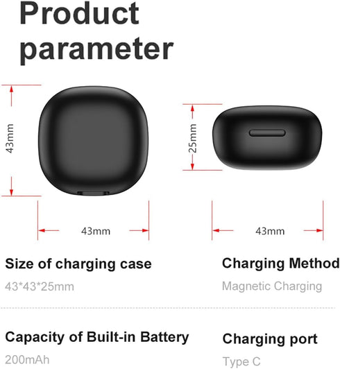 CNBRO Smart Ring Charging Case Magnetic Charger Portable Charging Box Small Compartment for Fitness Rings (Not Wireless