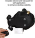 Vilead Adorable French Bulldog Phone Stand with Gold Glasses - Non-Slip Desktop Holder