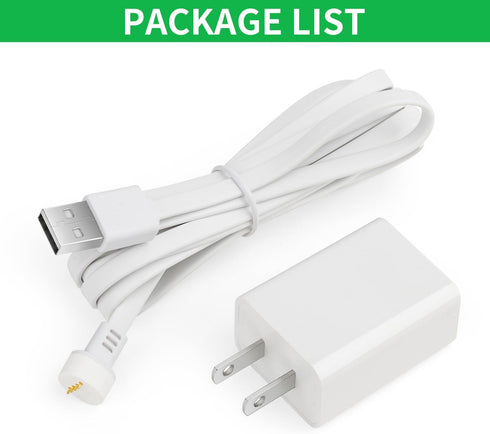 Power Adapter Compatible with Google Nest Cam Outdoor or Indoor, Battery - 6.5ft/2m Weatherproof Outdoor Charger Cable