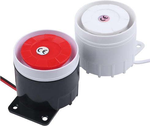 Electronic Buzzer Continuous Sound Decibel Piezo Buzzer IC Alarm Speaker, 120db DC12V, 2 Pcs