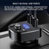 FM Bluetooth Transmitter for Car - Wireless Bluetooth Audio Adapter, Handsfree Calling, Dual USB Ports Quick Charger