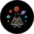 Astronaut Doing Yoga in the Universe - Space Galaxy PopSockets Standard PopGrip