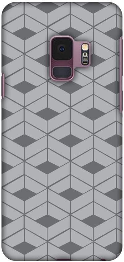 AMZER Slim Fit Printed Snap On Hard Shell Case for Samsung Galaxy S9 - HD Color, Ultra Light, Carbon Fibre Redux Stone