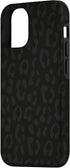 Black Leopard Print Protective Case for iPhone 12/12 Pro, Cheetah Design for Women