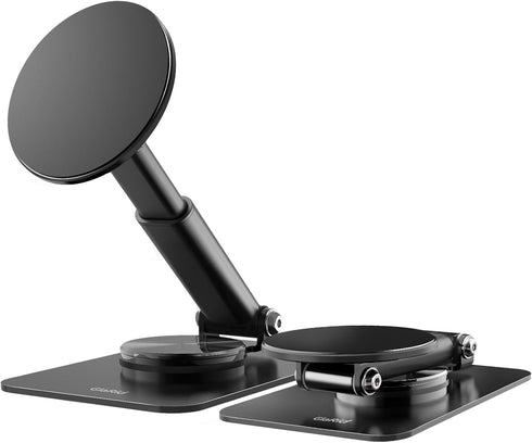 Magnetic Phone Stand Compatible with MagSafe, 360° Rotation Base, Adjustable Height, Aluminum Stand for iPhone 15 14 13