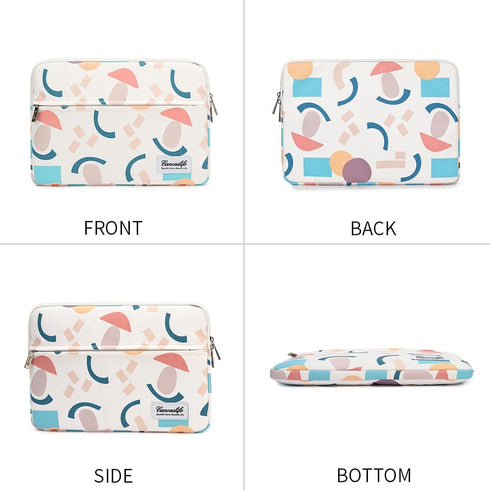 Canvaslife Waterproof Pattern Laptop Sleeve, 13-inch 13.3-inch Laptop Case with Pocket (Garden)