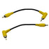2Pcs RCA Phono Right Angle 90 Degree Male to Male Audio Subwoofer Cable, Gold Plated for Home Theater