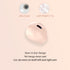 Invisible Wireless Blue Tooth Earbuds Mini Earpiece Small Ear Buds Semi in-Ear Headphone Touch Control for Work, Home, Music, Audiobooks and Podcasts(Single Beige)