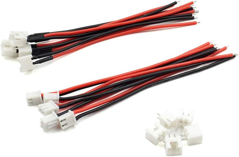 5 Pairs JST-XH 2.54mm 1S 2 Pin Balance Plug Lead Socket Male and Female Connector with 10cm Silicone Wire Cables for Woodland Just Plug Lights 3D Printer by elechawk