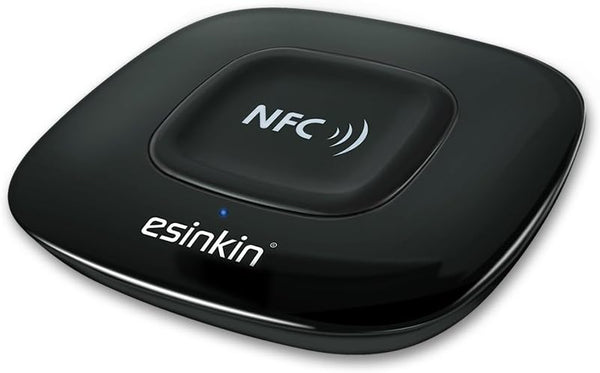 Esinkin Bluetooth Receiver Wireless Audio Adapter 4.0, NFC-Enabled for HD Music Stereo Sound System.