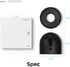 elago Silicone Cover for Google Nest Cam Outdoor or Indoor, Black Magnetic Mount Cover with All Weather Protection