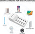 USB Wall Charger, 60W USB Charging Station for Multiple Devices, 10 Port Desktop Charger Power Hub for iPhone, iPad