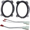 6" x 9" Front Door Speaker Mount Adapter with Wiring Harness for Subaru Forester, Impreza, Toyota 4Runner, Avalon,