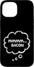 Funny Bacon Lover Food Humor Breakfast Meat Mmmm Bacon Funny Food Lover Humor Crispy Grill Breakfast Case for iPhone