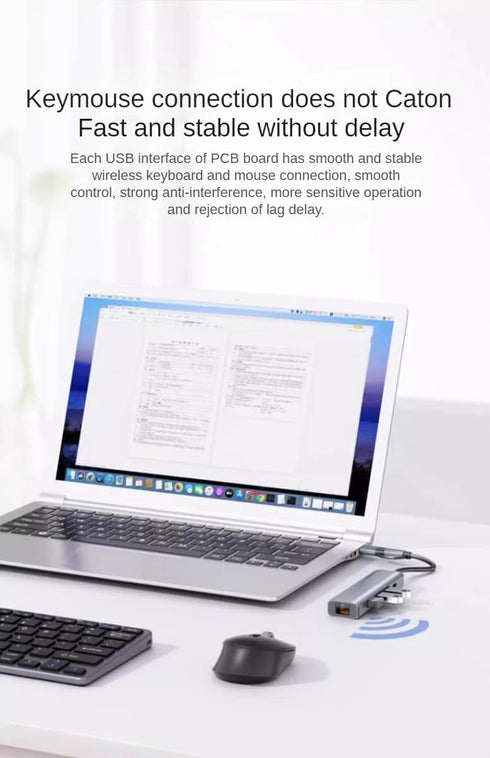 HBFQMDJLX 6-in-2 3.2 3 3.2 3.2,1000Mbps RJ45, USB Hub Docking Station, USB Ports, Gigabit Ethernet, USB-C Power