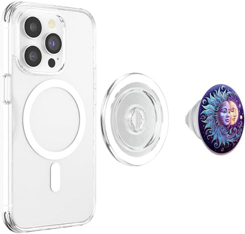Sun And Moon Lover Astronomy Astrology Stargazer PopSockets MagSafe PopGrip for iPhone